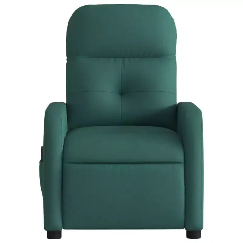 vidaXL Massage Recliner Chair Black Fabric