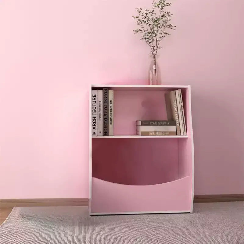 2 Tier Toy Storage Organizer for Kids,Wood Kids Bookshelf and Toy Organizer,Book Display Shelf for Kids Rooms Playroom, Nursery