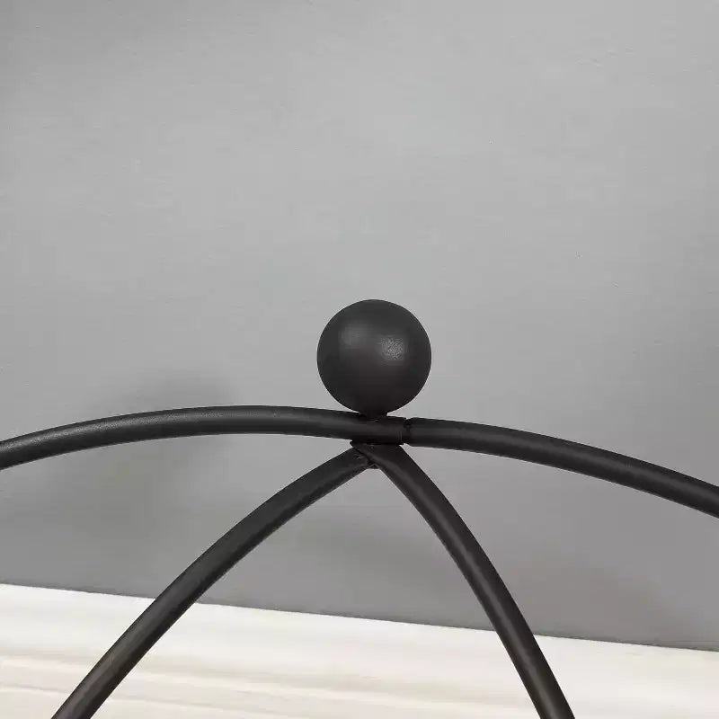 Tempered Glass Coffee Table with Metal Legs, Rustic Design Sofa Table, Sturdy Console Table for Home, Office, and Living Room.