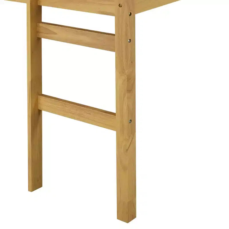 MAYEERTY Full Bed Frame Solid Pine Wood No Box Spring Needed Noise-Free Design