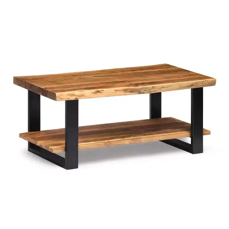 Table basse en bois Live Edge Naturelle