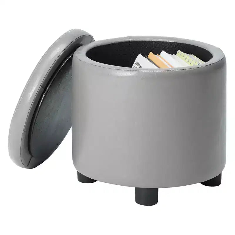 Repose-pieds de rangement rond Accent