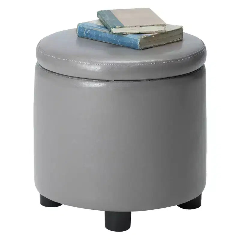 Repose-pieds de rangement rond Accent