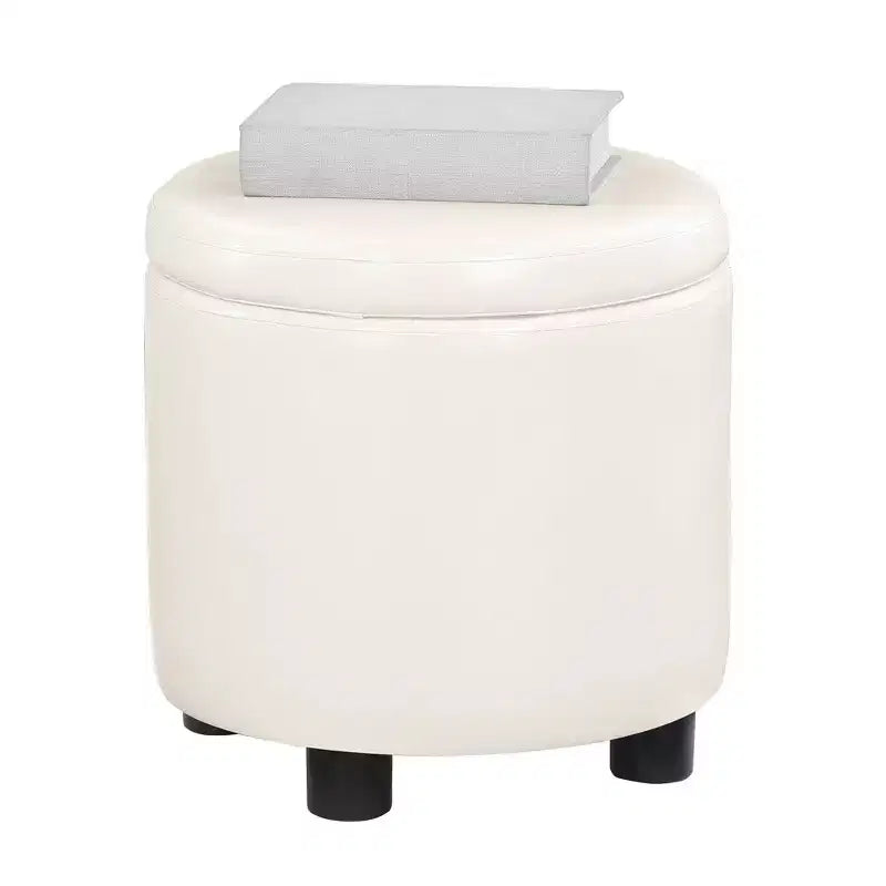 Repose-pieds de rangement rond Accent