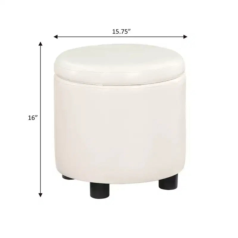 Repose-pieds de rangement rond Accent