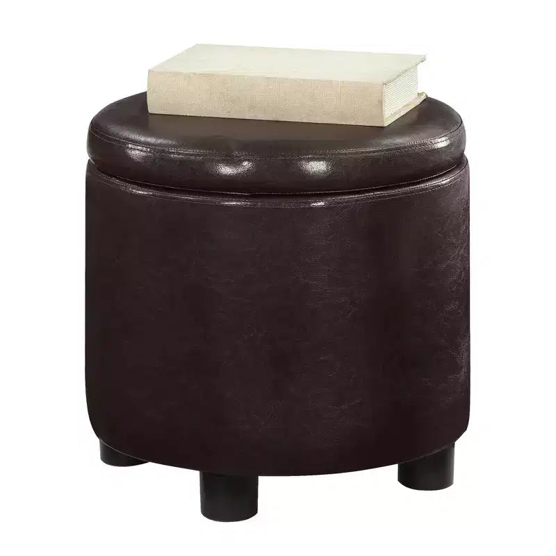 Repose-pieds de rangement rond Accent