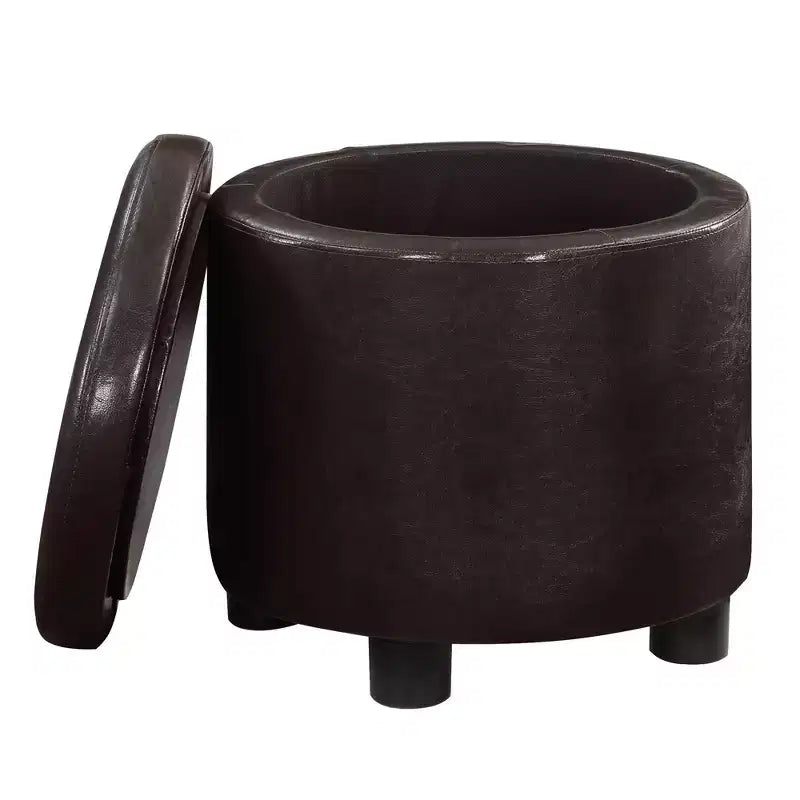Repose-pieds de rangement rond Accent