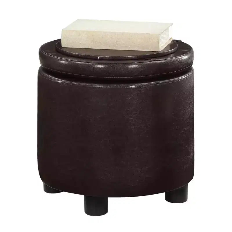 Repose-pieds de rangement rond Accent