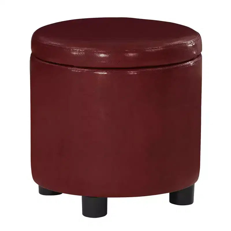 Repose-pieds de rangement rond Accent