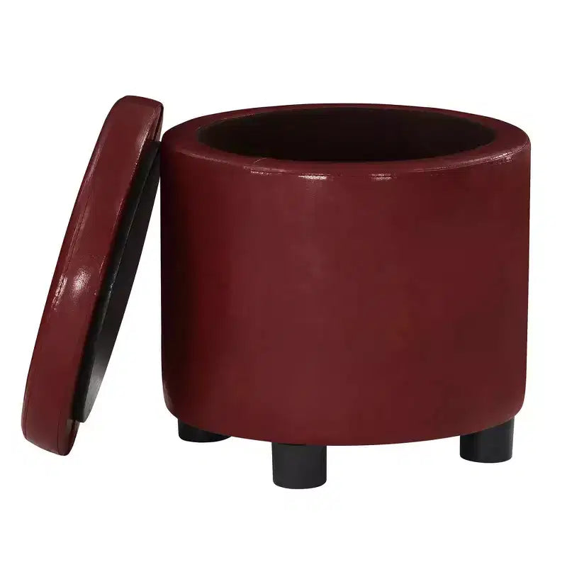 Repose-pieds de rangement rond Accent