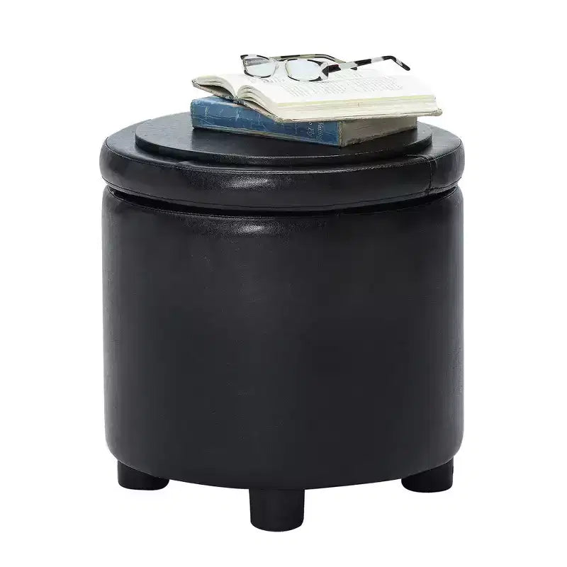 Repose-pieds de rangement rond Accent