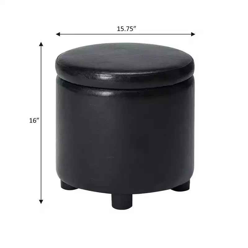 Repose-pieds de rangement rond Accent