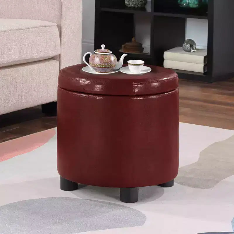 Repose-pieds de rangement rond Accent