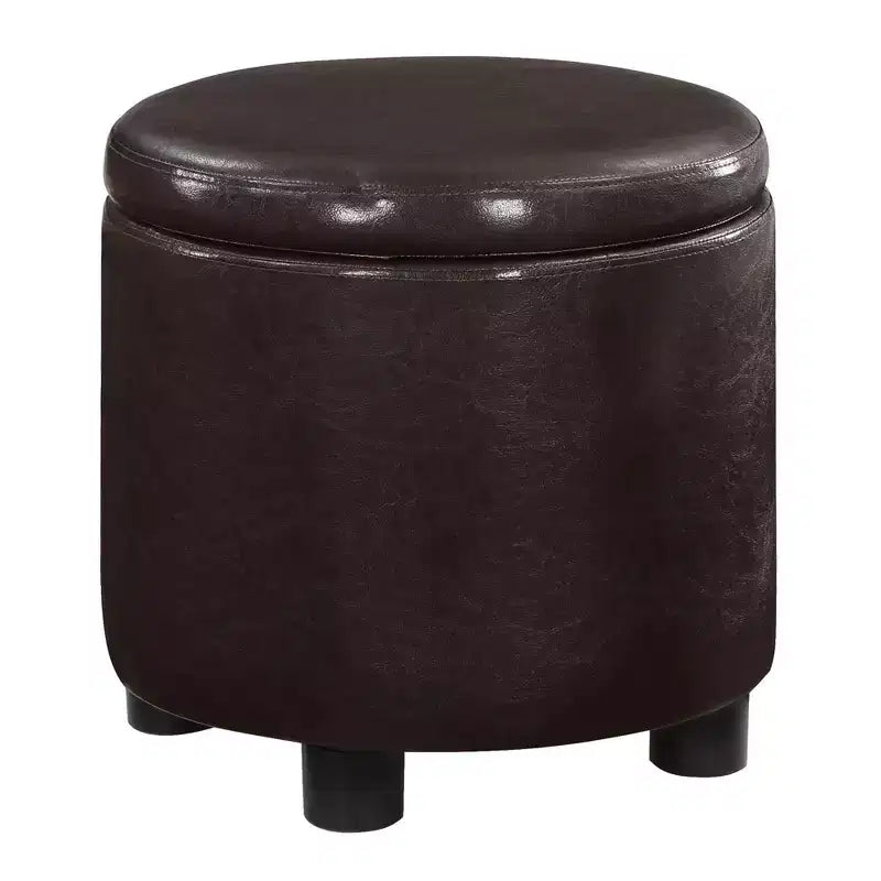 Repose-pieds de rangement rond Accent